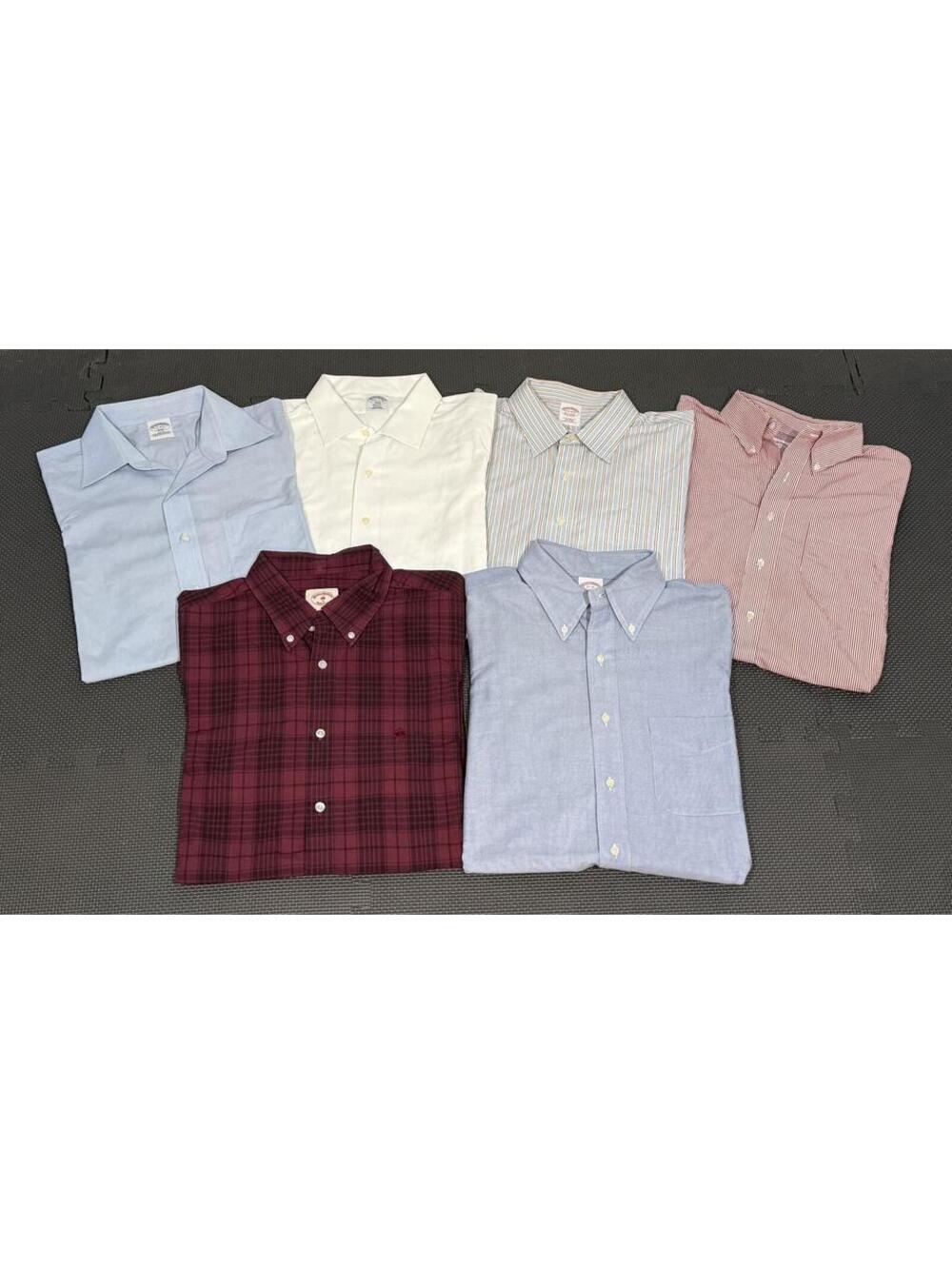 Brooks Brothers Bundle 6 Men's Extra Large (XL) Long Sleeve Button-Down Shirts